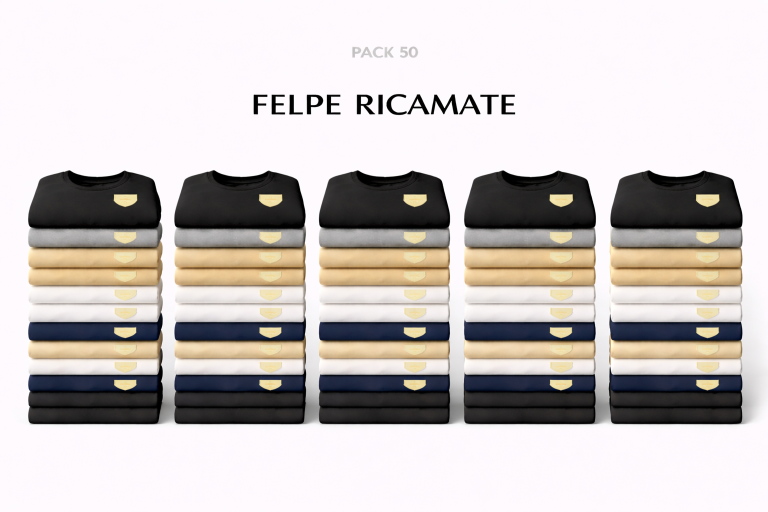 Pack de 50 Sudaderas con Logo Bordado