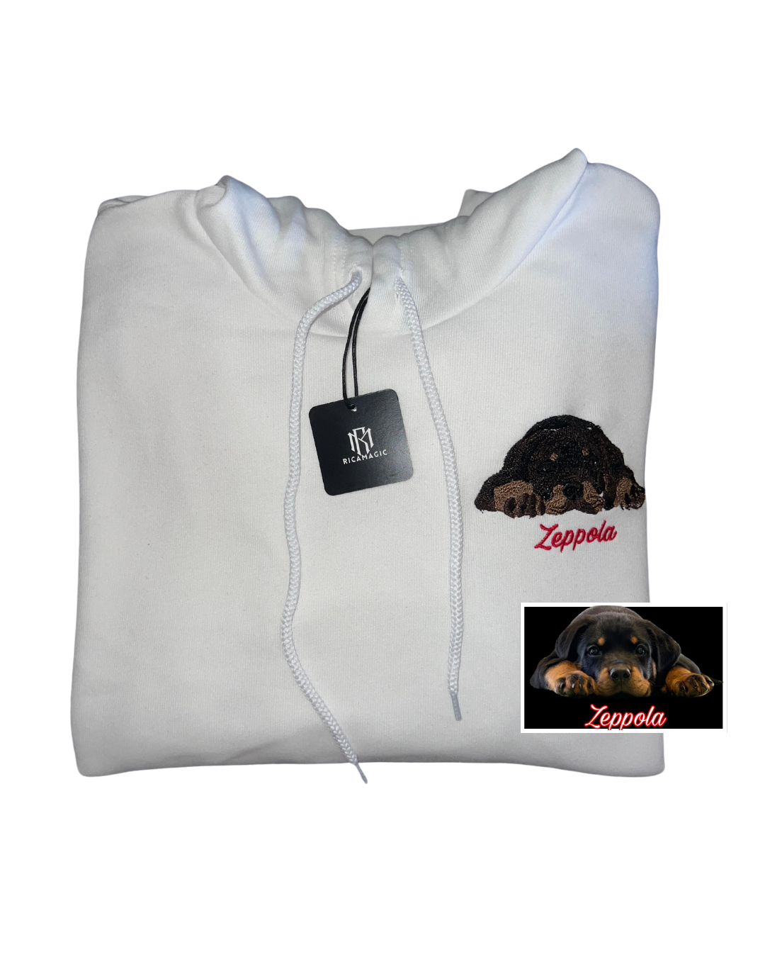 سترة بغطاء للرأس للجنسين مع صورة للحيوانات الأليفة