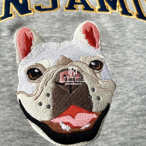 SUDADERA UNISEX DE CUELLO REDONDO CON RETRATO DE MASCOTA