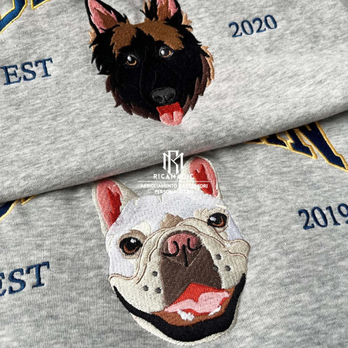 SUDADERA UNISEX DE CUELLO REDONDO CON RETRATO DE MASCOTA