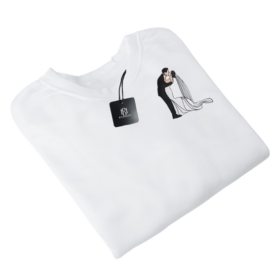SUDADERA UNISEX DE CUELLO REDONDO CON RETRATO COMPLETO PERSONALIZADO