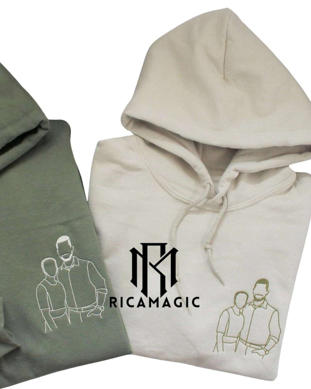UNISEX HOODIE WITH STYLIZED EMBROIDERY